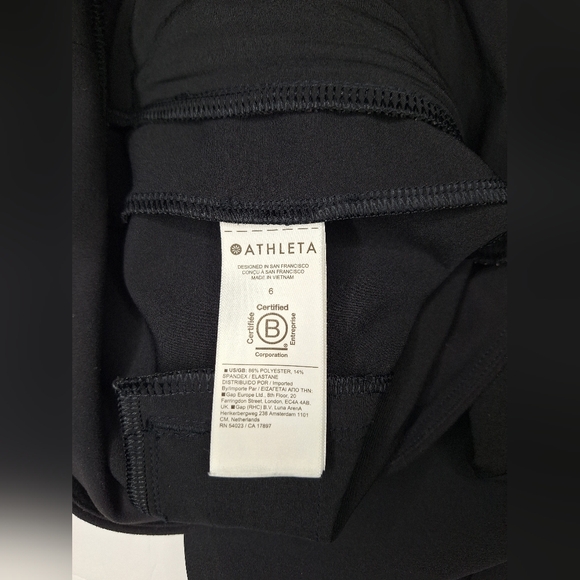 Athleta Endless High Rise Pant Size 6 Black Stretch Pockets Semi-Fitted 533636 - Picture 4 of 12